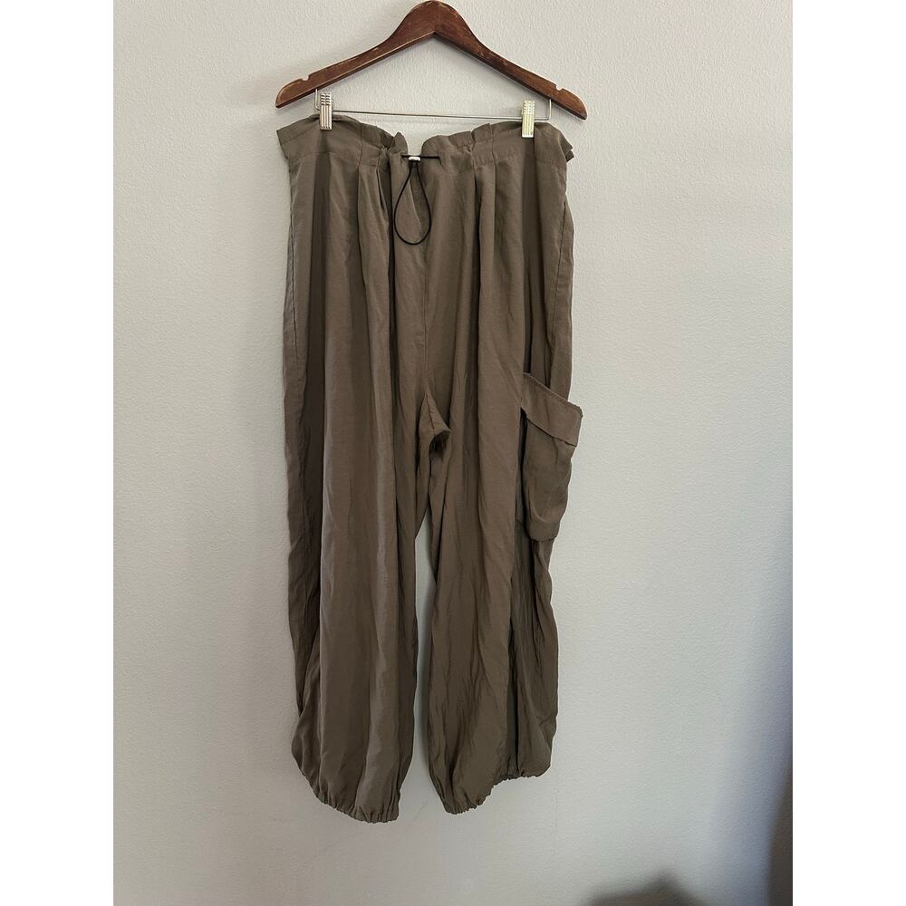Anthropologie Bungee Parachute Pants Olive Green size 2X - Picture 4 of 12